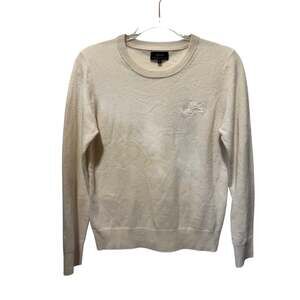Quince Mongolian Cashmere Crested Crewneck Sweater Size S